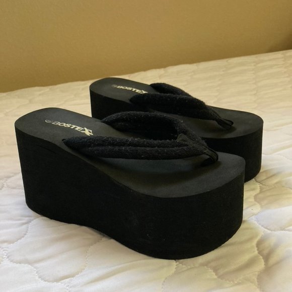 bostek platform flip flops